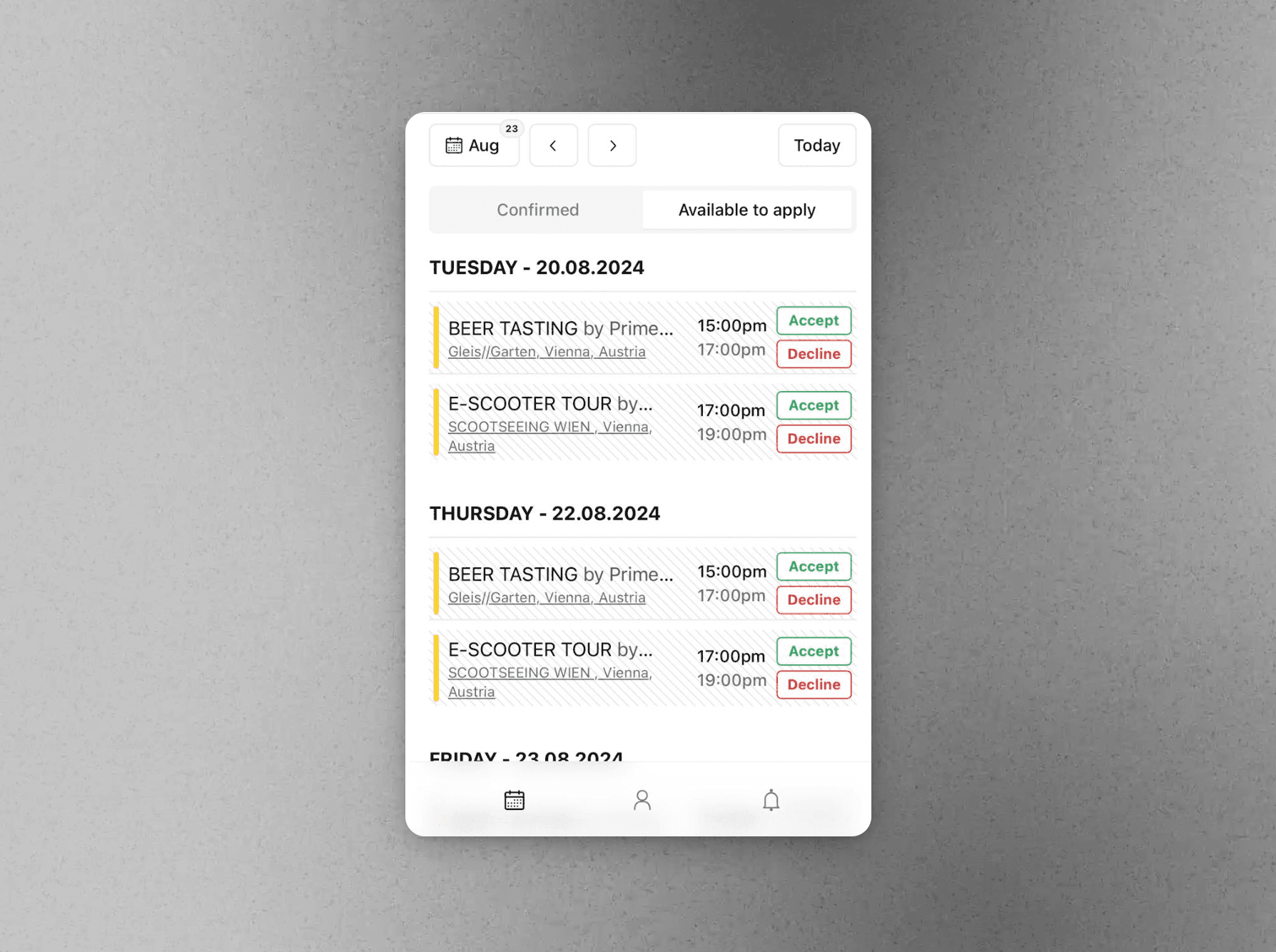 Auto-Reassignment on Cancellations interface